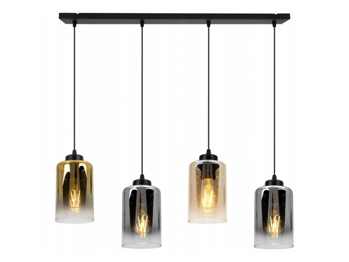Zjawiskowa Regulowana Lampa w Stylu Industrialnym ze Szklanym Kloszem Funkcje Brak dodatkowych funkcji Szkło Lampa z kloszem Kategoria Lampy wiszące