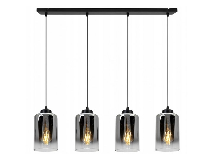 Zjawiskowa Regulowana Lampa w Stylu Industrialnym ze Szklanym Kloszem Lampa z kloszem Funkcje Brak dodatkowych funkcji Szkło Kategoria Lampy wiszące