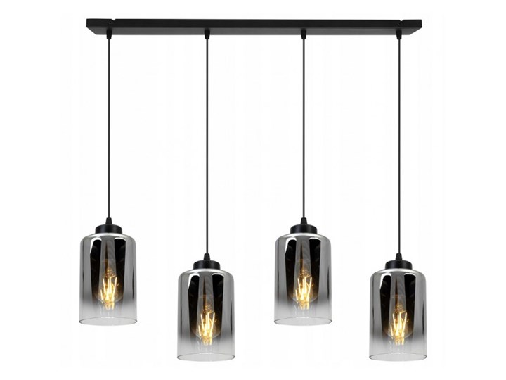 Zjawiskowa Regulowana Lampa w Stylu Industrialnym ze Szklanym Kloszem Lampa z kloszem Funkcje Brak dodatkowych funkcji Szkło Kategoria Lampy wiszące