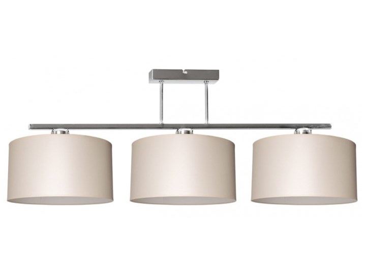 Nowoczesna Lampa z Abażurami Chrom Sufitowa Metal Kategoria Lampy wiszące Lampa z kloszem Lampa z abażurem Kolor Biały