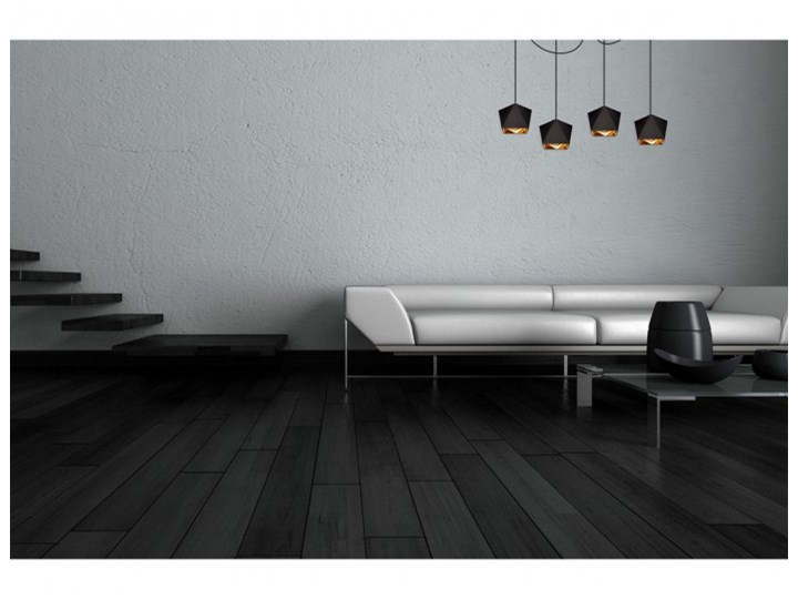 Lampa Wisząca Żyrandol z Abażurami Diament Złoto Funkcje Brak dodatkowych funkcji Metal Lampa z abażurem Lampa z kloszem Styl Nowoczesny