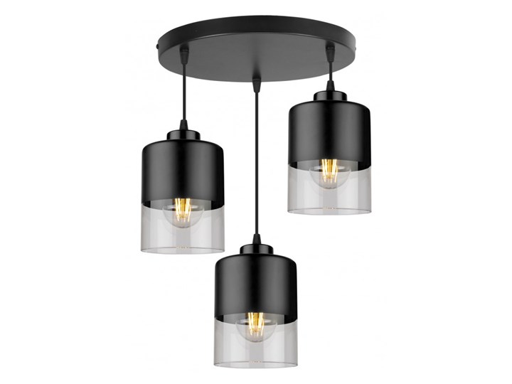 Lampa Wisząca Nowoczesna ze Szklanymi Kloszami z Metalu Lampa z kloszem Styl Nowoczesny Szkło Kategoria Lampy wiszące