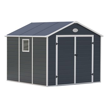 Domek ogrodowy G21 PAH 670-241 x 278 cm, plastik, szary