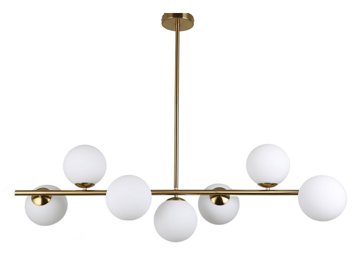 LAMPA WISZĄCA SUFITOWA NOWOCZESNA MOSIĘŻNA FREDICA W7 LUMINA DECO Metal Lampa z abażurem Szkło Mosiądz Lampa z kloszem Styl Nowoczesny