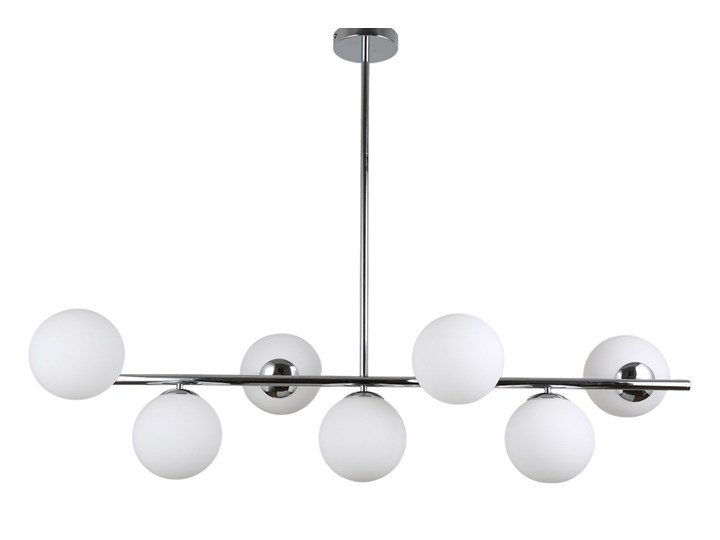 LAMPA WISZĄCA SUFITOWA NOWOCZESNA CHROM FREDICA W7 LUMINA DECO Lampa z abażurem Lampa z kloszem Szkło Metal Kategoria Lampy wiszące