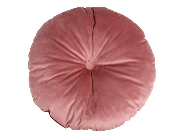 SELSEY Poduszka dekoracyjna Dnoces z podszewką różowy velvet średnica 45 cm Poszewka dekoracyjna 45x45 cm Okrągłe Poliester Kategoria Poduszki i poszewki dekoracyjne