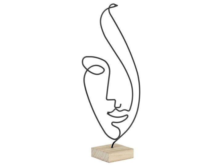 SELSEY Dekoracja na szafkę Khwane w kształcie kobiety 38 cm Drewno Metal Kategoria Figury i rzeźby