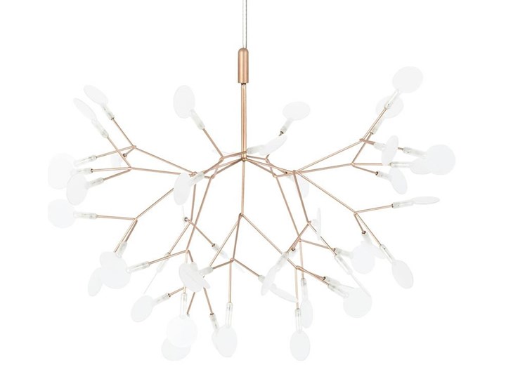 Lampa wisząca FLORA 50 miedziana - LED, metal Lampa inspirowana Stal Styl Nowoczesny
