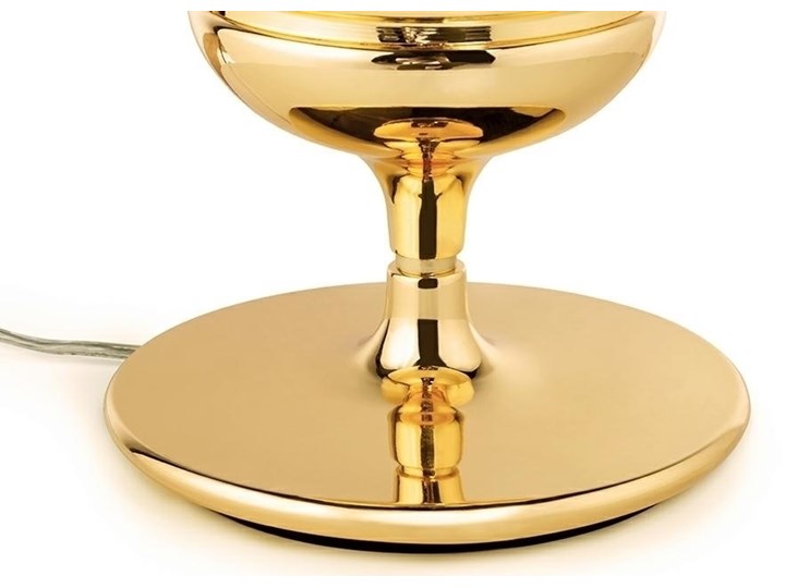Lampa biurkowa QUEEN 18 złota Metal Tworzywo sztuczne Lampa z abażurem Kategoria Lampy stołowe Kolor Złoty