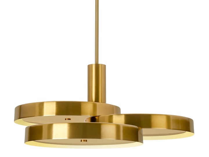 Lampa wisząca BROOKLYN złota - metal Lampa z kloszem Styl Nowoczesny Styl Klasyczny