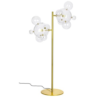 Lampa podłogowa CAPRI FLOOR 6 złota - 120 LED, aluminium, szkło