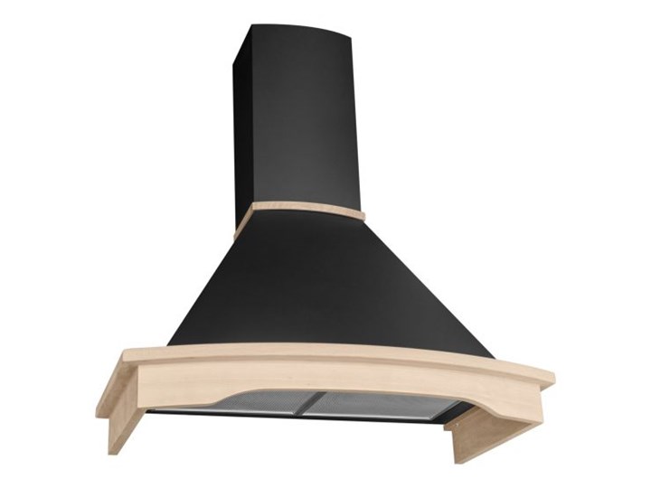 Okap rustykalny Rustic Black Matt 90 cm Szerokość 60 cm Okap kominowy Sterowanie Elektroniczne