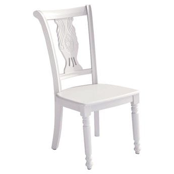 Krzesło białe do jadalni Alana
