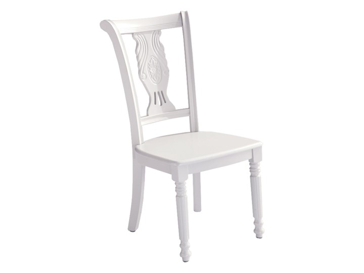 Krzesło białe do jadalni Victoria 832 Płyta MDF Krzesło inspirowane Tapicerowane Tkanina Składane Pomieszczenie Jadalnia