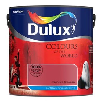 Farba lateksowa Dulux Kolory Świata Malinowa Granada 2,5 l Dulux