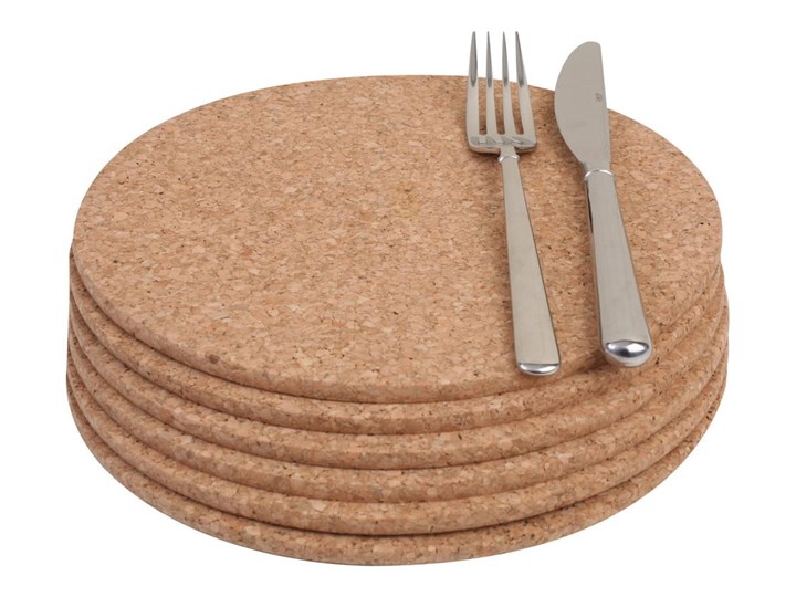 Zestaw 6 korkowych mat stołowych T&G Woodware Marseille, ø 22 cm Korek Podkładka pod talerz Kategoria Podkładki kuchenne