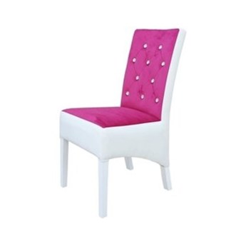 Krzesło SKOŚNE PIK Multikolor z kryształkami 98 cm