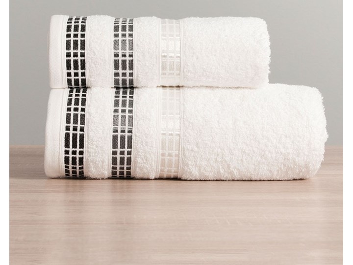 Ręcznik LUXURY 102 biały z bordiurą 70x140 Frotte Ręcznik kąpielowy Komplet ręczników Bawełna 70x140 cm Kategoria Ręczniki