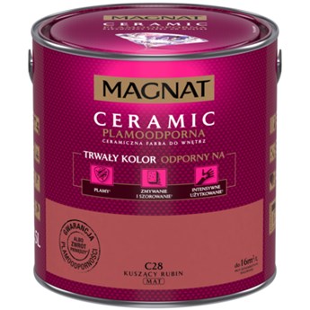 Farba ceramiczna MAGNAT Ceramic kuszący rubin C28 2,5 l
