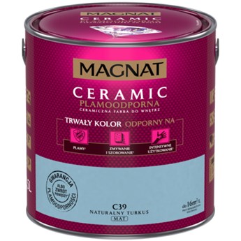 Farba ceramiczna MAGNAT Ceramic naturalny turkus C39 2,5 l