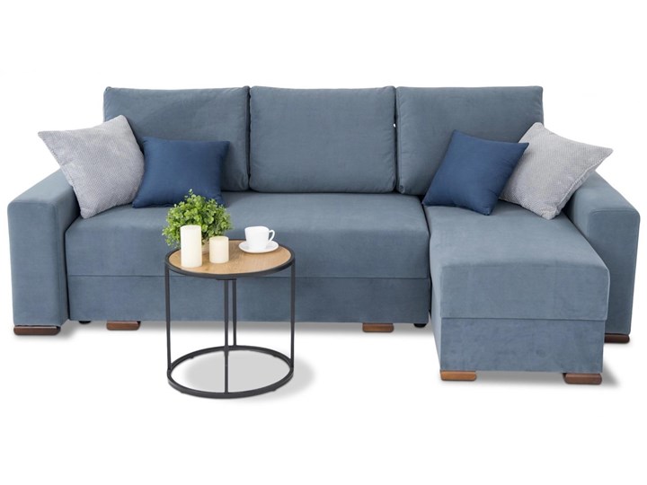 Meblobranie Klasyczny szary narożnik do salonu Rossa 240x143 Szerokość 240 cm Materiał obicia Tkanina Głębokość 240 cm Lewostronne Prawostronne Rozkładanie Rozkładany