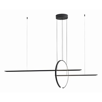 Geometryczna lampa wisząca In Out czarna