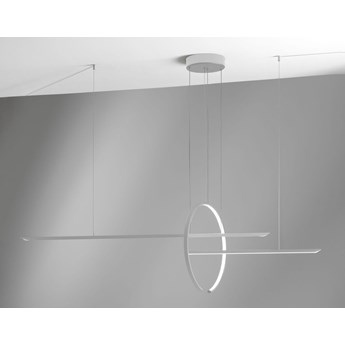 Geometryczna lampa wisząca In Out biała