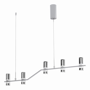 Nowatorski zwis LED lampa wisząca Kingfort biała