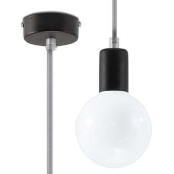 Szara lampa wisząca EDISON