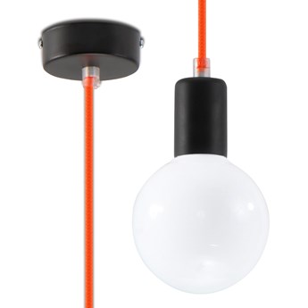 Pomarańczowa lampa wisząca EDISON
