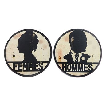 Tabliczki na drzwi toalety Antic Line Femmes/Hommes