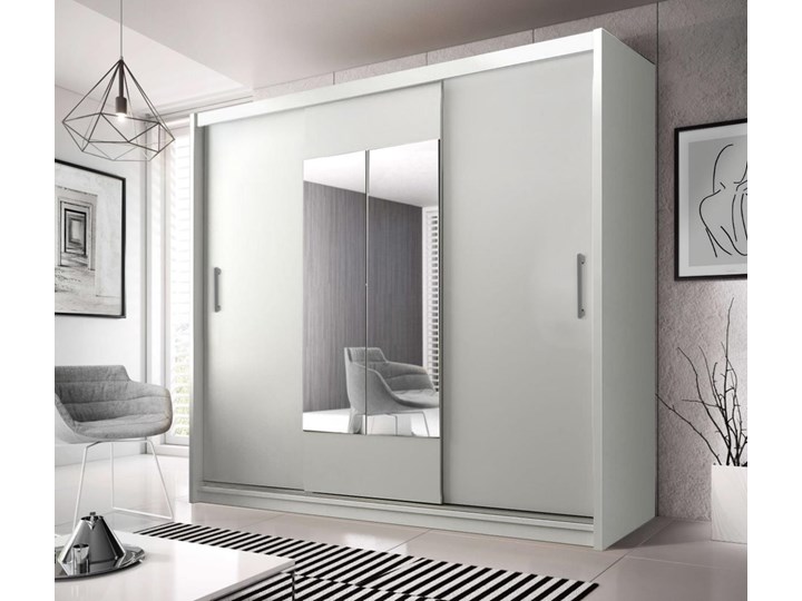 SELSEY Szafa z lustrem Kier Płyta MDF Metal Płyta laminowana Kategoria Szafy do garderoby