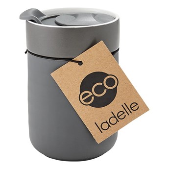 Ciemnoszary kubek podróżny Ladelle Eco, 300 ml