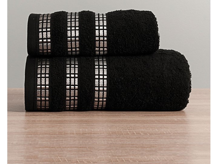LUXURY Ręcznik, 50x90cm, kolor 156 czarny LUXURY/RB0/156/050090/1