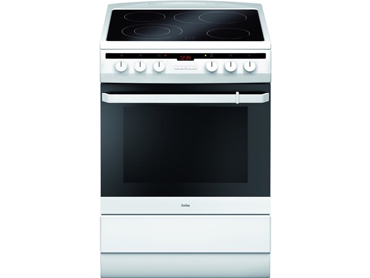 Kuchnia elektryczna Amica 618CE3.434HTaKDQ(W) Rodzaj płyty grzewczej Ceramiczna Szerokość 60 cm Kategoria Kuchenki elektryczne