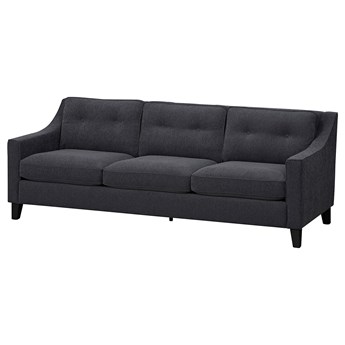 IKEA FRÖSLÖV Sofa 3-osobowa, Hyllie ciemnoszary, Wysokość z poduchami oparcia: 84 cm