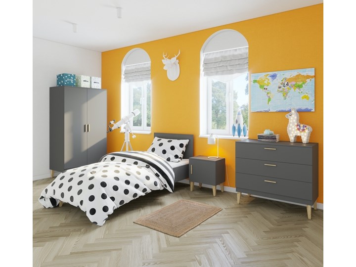 SELSEY Komplet pościeli Dots 160x220 cm z poszewką na poduszkę 50x70 cm i z prześcieradłem Wzór Kropki 160x200 cm Poliester 160x240 cm Bawełna syntetyczna Bawełna Kategoria Komplety pościeli