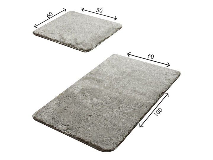 Zestaw 2 szarych dywaników łazienkowych Confetti Bathmats Colors of Grey 50x60 cm 60x100 cm Kategoria Dywaniki łazienkowe