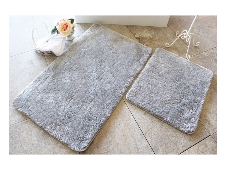 Zestaw 2 szarych dywaników łazienkowych Confetti Bathmats Colors of Grey 60x100 cm 50x60 cm Kategoria Dywaniki łazienkowe