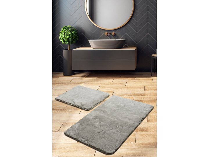 Zestaw 2 szarych dywaników łazienkowych Confetti Bathmats Colors of Grey 60x100 cm 50x60 cm Kategoria Dywaniki łazienkowe