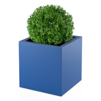Donica kwadratowa Pixel Pot 50 cm bez półki, niebieska