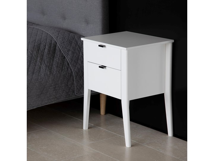 Szafka nocna Gallion 48x65 cm biała Płyta MDF Pomieszczenie Sypialnia Płyta laminowana Kolor Biały