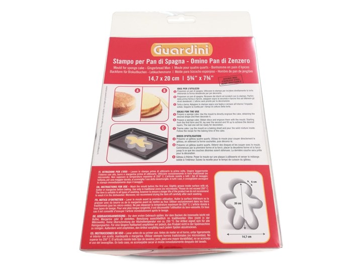 Forma do pieczenia Guardini Gingerbread Man Kategoria Dekoracja wypieków Kolor Srebrny