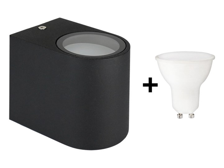 LED Kinkiet zewnętrzny TORRE 1xGU10/6W/230V IP54 czarny