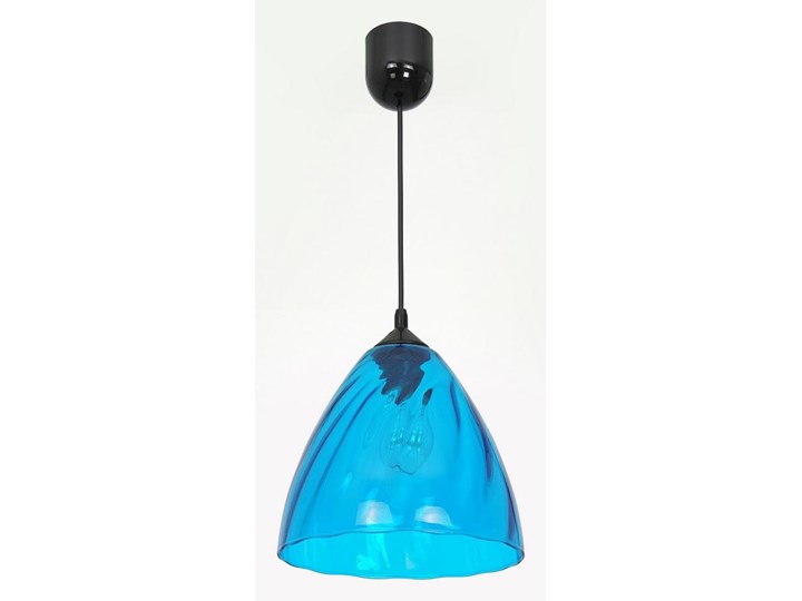 Żyrandol na lince FLASH 1xE27/60W/230V niebieski Funkcje Brak dodatkowych funkcji Szkło Tworzywo sztuczne Kategoria Lampy wiszące