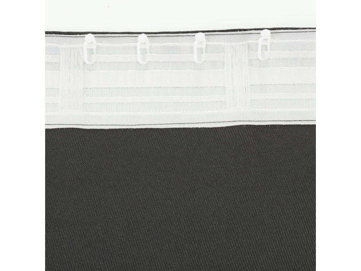 Zasłona BASIC na taśmie marszczącej 140x260cm czarny szenil 1 szt., 140 cm x 260 cm Poliester 140x260 cm Kategoria Zasłony Mocowanie Taśma