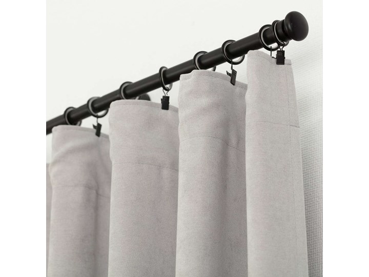 Zasłona BASIC na taśmie marszczącej 140x260cm jasnoszary szenil 1 szt., 140 cm x 260 cm 140x260 cm Poliester Mocowanie Szelki Mocowanie Taśma