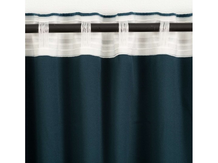 Zasłona BASIC na taśmie marszczącej 140x260cm ocean blue szenil 1 szt., 140 cm x 260 cm 140x260 cm Poliester Mocowanie Taśma
