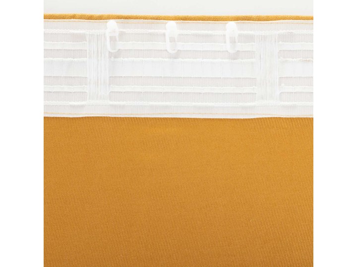 Zasłona BASIC na taśmie marszczącej 140x260cm miodowy szenil 1 szt., 140 cm x 260 cm Poliester 140x260 cm Mocowanie Taśma