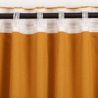 Zasłona BASIC na taśmie marszczącej 140x260cm miodowy szenil 1 szt., 140 cm x 260 cm